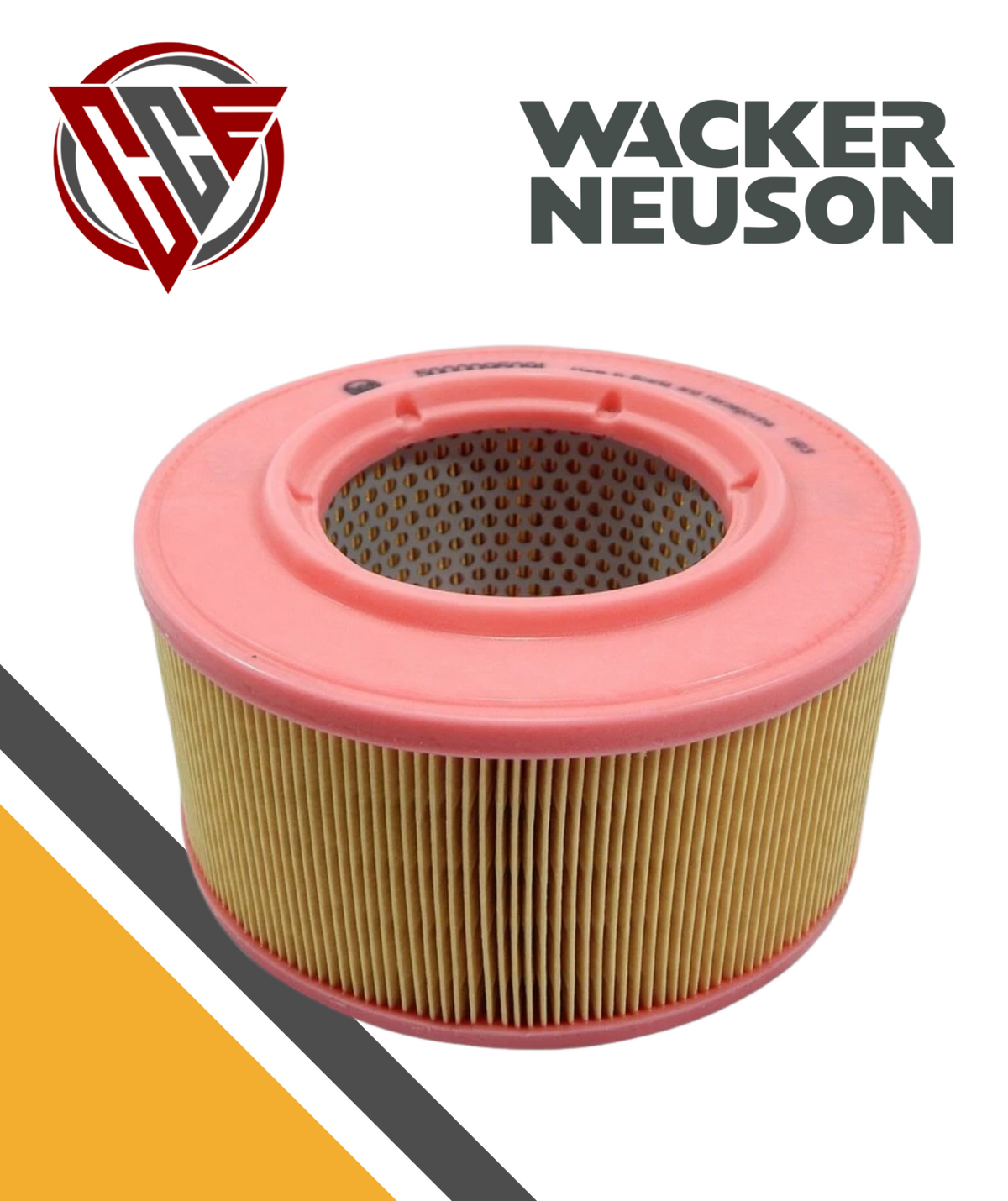 Wacker Air Filter fits DPU4045H, DPU4545H, DPU5045H, DPU5545H compactors 0104455