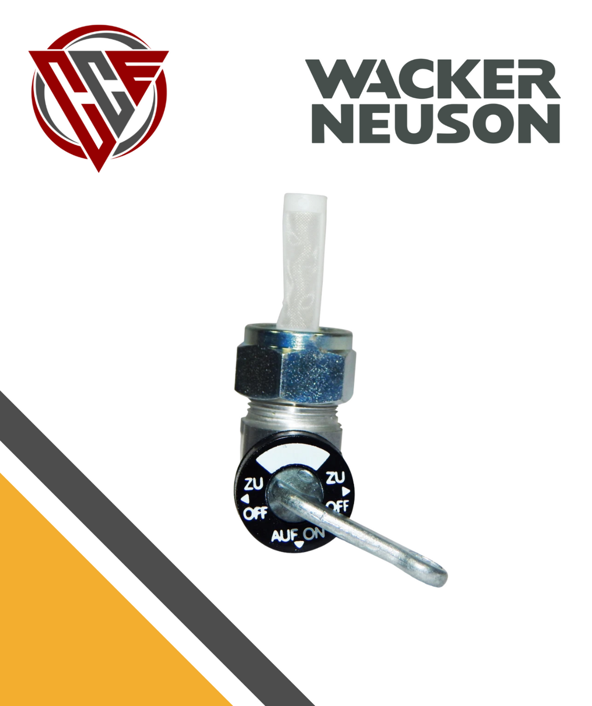 Wacker Neuson Fuel Valve BS45Y, BS52Y, BS60Y, BS62Y Rammers 5002006901