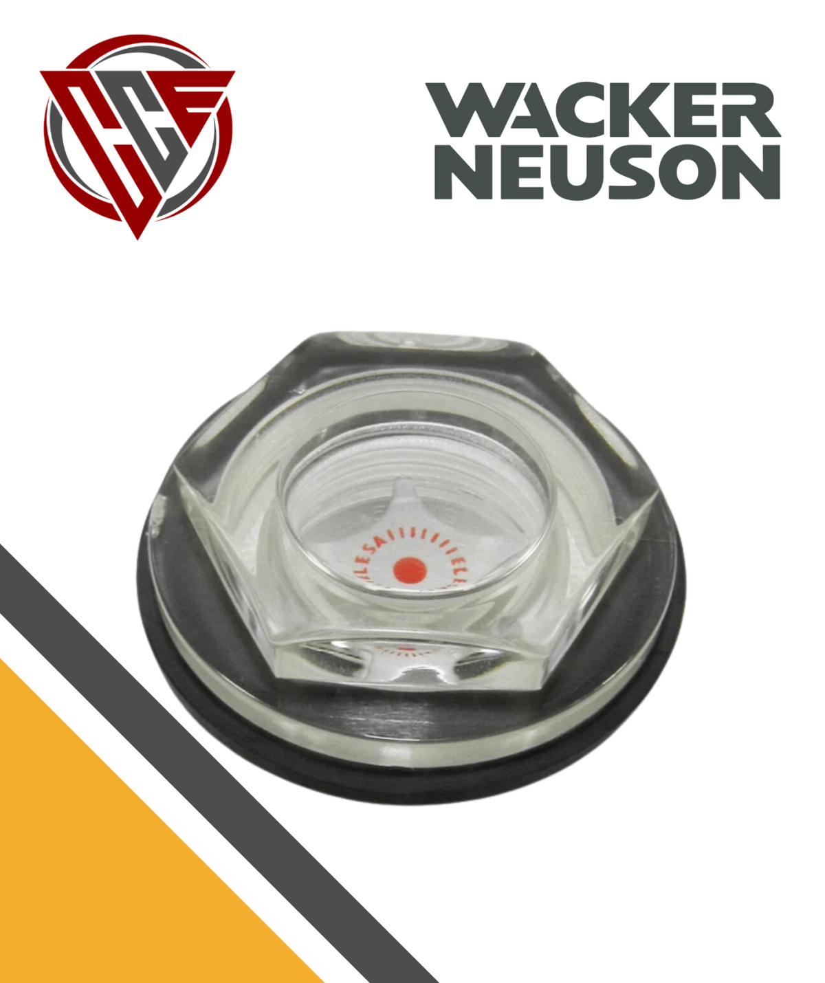 Wacker OEM Sight Glass & Gasket fits Most Wacker Jumping Jacks | 5100033182