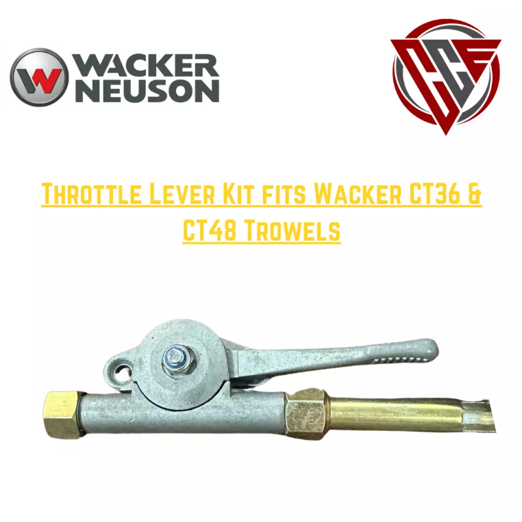 throttle lever kit fits wacker ct36 & ct48 trowels 5000163391. high quality aftermarket replacement part for construction or landscaping equipment.