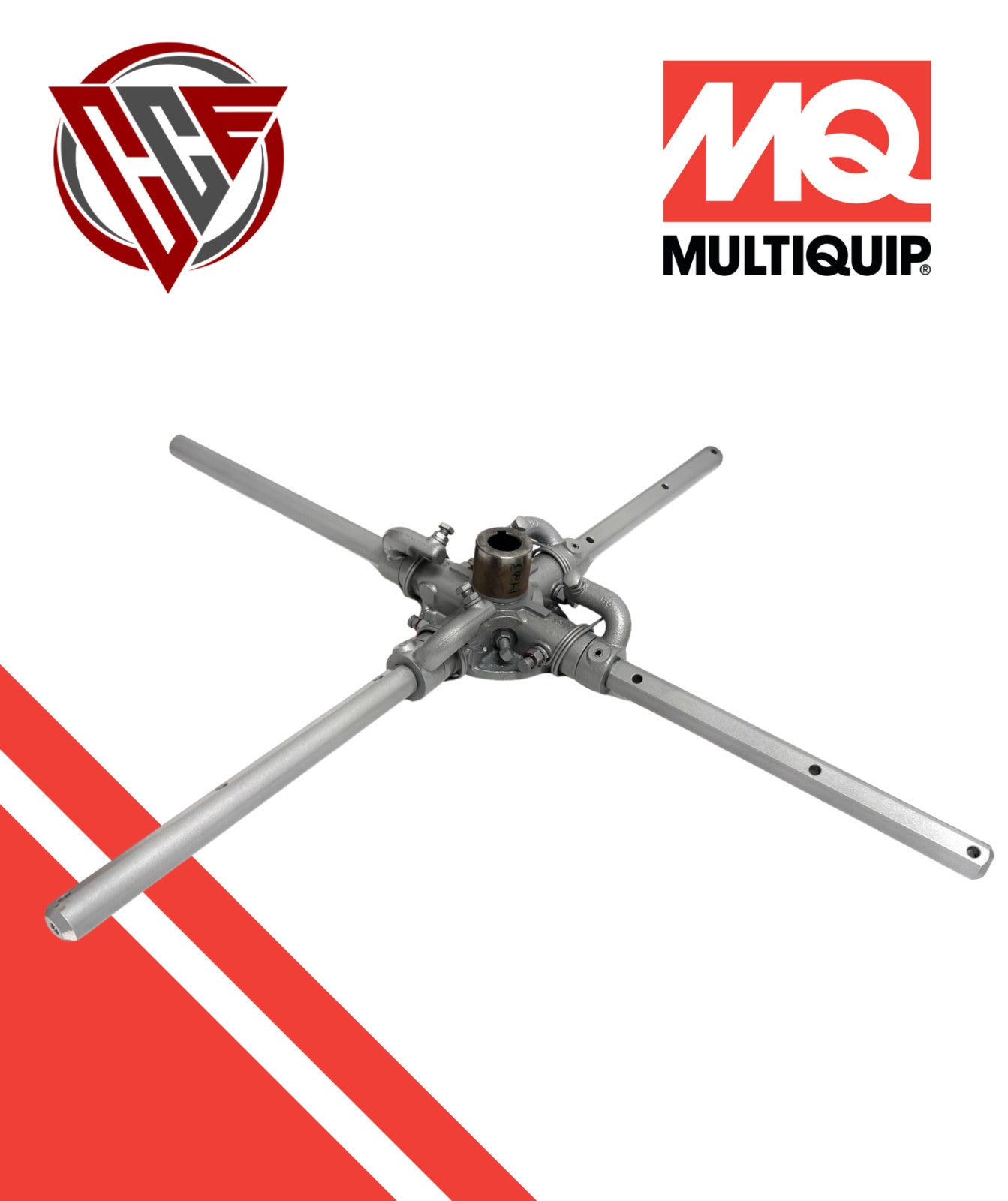 Multiquip 1490 Spider Assembly 4-Blade Extended Arm - OEM Replacement Part for Power Trowels