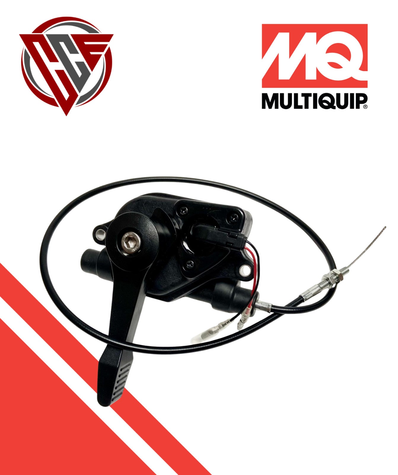 Multiquip 366900032 Lever Assembly with Throttle Wire - OEM Replacement Part