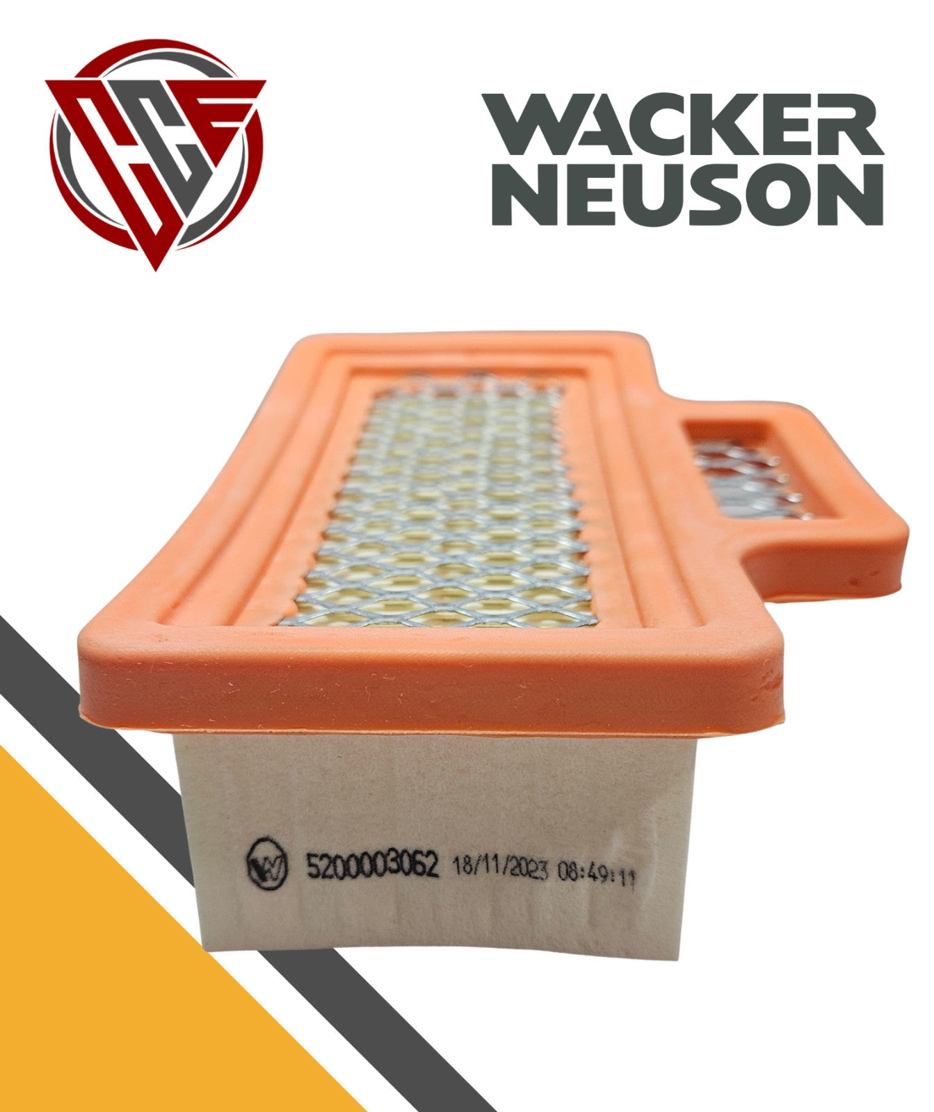 Wacker Neuson OEM New Style Air Filter BS50-4AS, BS60-2i, BS60-4 | 5200003062