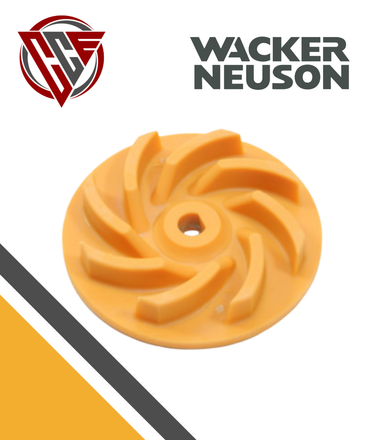 Wacker Neuson OEM Impeller fits PS2 500, PSG2, PSTF 400, PSR1 500 | 150484