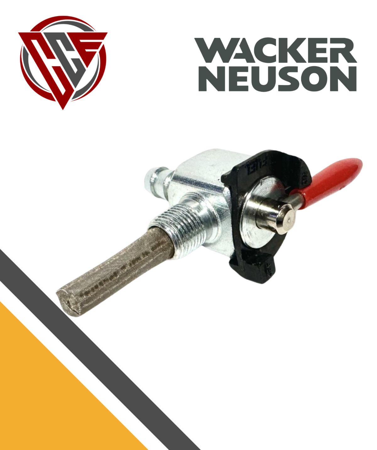 Wacker OEM WP1540, WP1550 (New Style) Water Shutoff Valve 5100016618