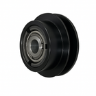 Heavy duty 5.5-inch centrifugal clutch with single 5/8-inch V-belt groove and 1-inch bore, compatible with GX270 and GX390 engines up to 13HP