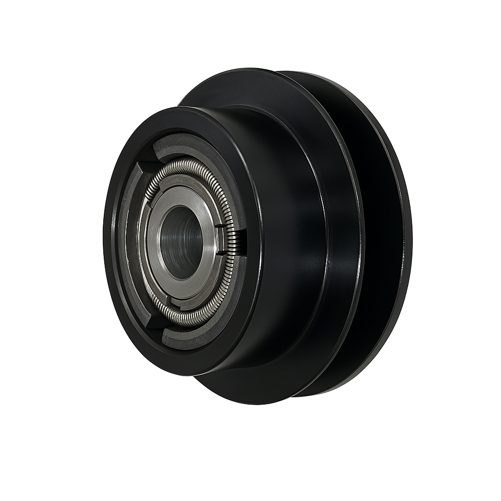 Heavy duty 5.5-inch centrifugal clutch with single 5/8-inch V-belt groove and 1-inch bore, compatible with GX270 and GX390 engines up to 13HP