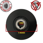 5-inch centrifugal clutch with 1/2-inch V-belt groove and 1-inch bore, designed for GX270 and GX390 engines on compactors and similar equipment
