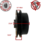 5-inch centrifugal clutch with 1/2-inch V-belt groove and 1-inch bore, designed for GX270 and GX390 engines on compactors and similar equipment