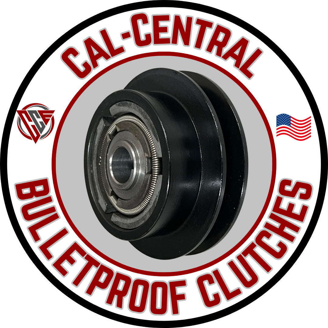 Heavy duty 5.5-inch centrifugal clutch with single 5/8-inch V-belt groove and 1-inch bore, compatible with GX270 and GX390 engines up to 13HP