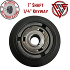 Heavy duty 5.5-inch centrifugal clutch with single 5/8-inch V-belt groove and 1-inch bore, compatible with GX270 and GX390 engines up to 13HP