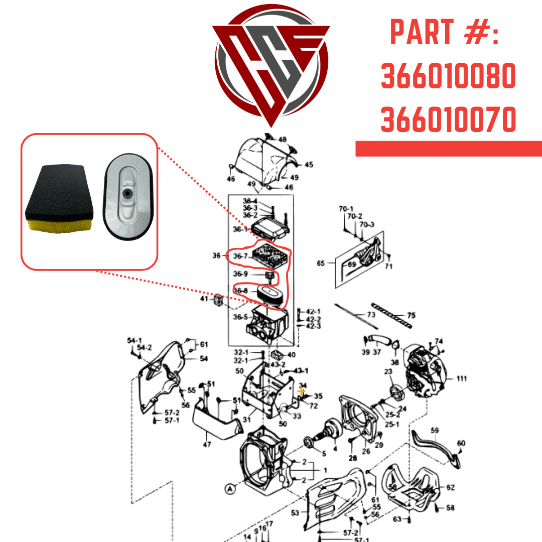 air filter kit for multiquip tamper mikasa 3660-10080 3660-10070 mtx50 mtx60 mtx70 mtx80 mtx90 rammer. high quality aftermarket replacement part for construction or landscaping equipment.