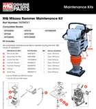 Multiquip FKITMTX1 manufacturer kit sheet