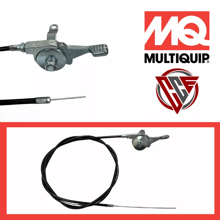 Throttle cable replacement kit for Multiquip Whiteman power trowels – fits J36, JS36, B46, BS46 – part number 21243.