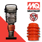 Bright orange replacement bellows boot for Multiquip Mikasa MTX70, MTX80, MT70, MT75, and MT85 rammers – part number 354010010, heavy-duty rubber.