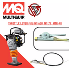 multiquip 362910060 throttle lever fits mt-65h mt-77 mtr-40. high quality aftermarket replacement part for construction or landscaping equipment.