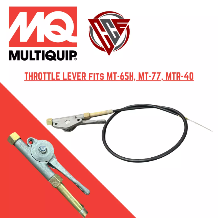 multiquip 362910060 throttle lever fits mt-65h mt-77 mtr-40. high quality aftermarket replacement part for construction or landscaping equipment.