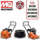 Multiquip Mikasa replacement clutch assembly for MVC88 series plate compactors, including MVC88GH, MVC88VGE, and MVC88GE.