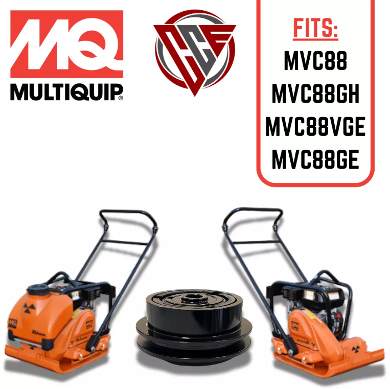 Multiquip Mikasa replacement clutch assembly for MVC88 series plate compactors, including MVC88GH, MVC88VGE, and MVC88GE.