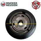 Heavy-duty black clutch with 3/4-inch bore for Wacker VP1340, VP1350, and VP1750 plate compactors; aftermarket replacement part shown on white background.