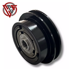 Heavy-duty centrifugal clutch for plate compactor with 3/4-inch bore and 1/2-inch V-belt drive; compatible with Honda GX160 engine.