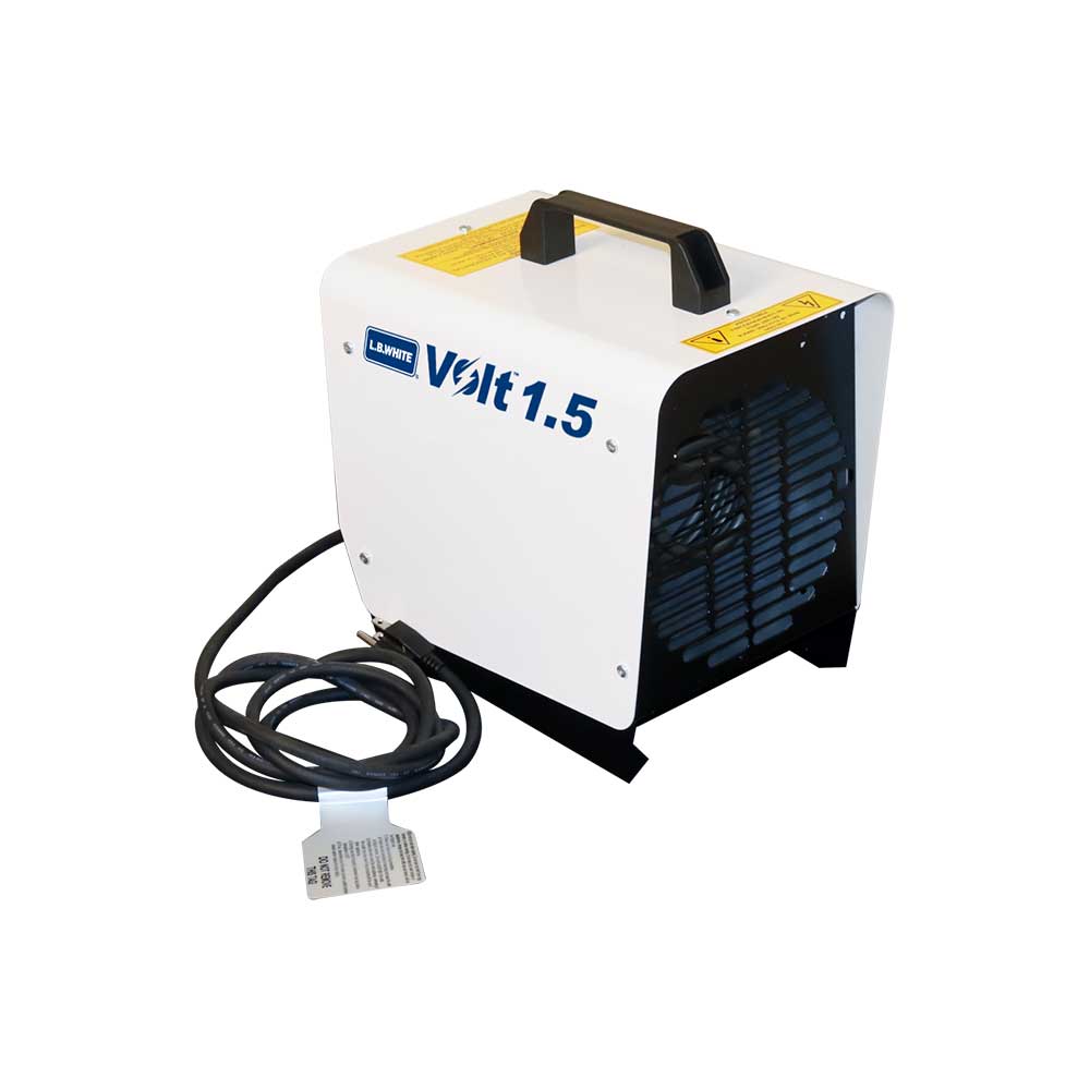 L.B. White Volt 1.5 1.5 kW 5,100 BTU Electric Fan Heater