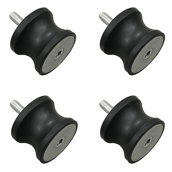 multiquip/mikasa plate compactor shockmount set of 4 for mvc88 (939010230). high quality aftermarket replacement part for construction or landscaping equipment.