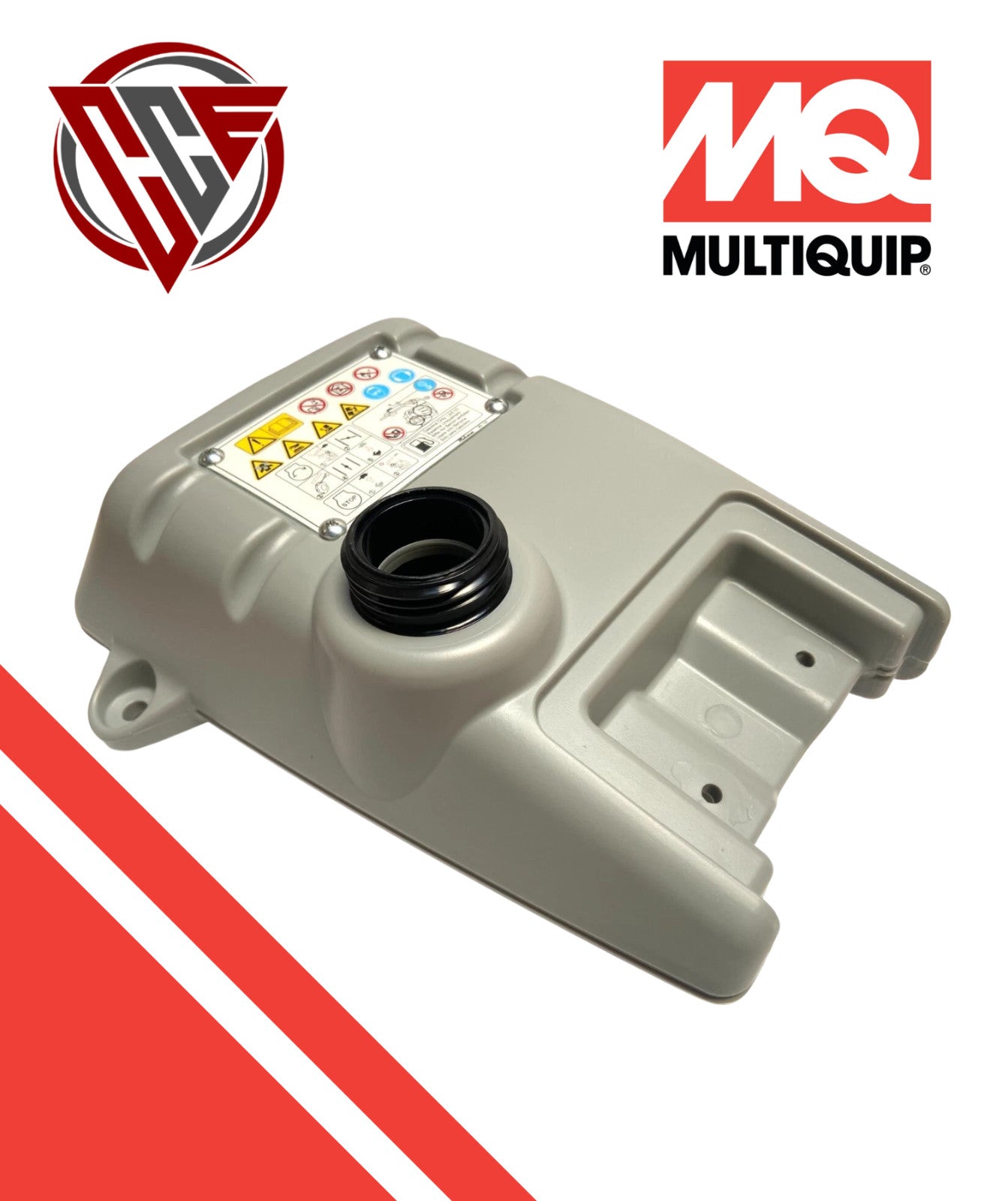 Multiquip 366910042 Fuel Tank MTX HD/SD with Decal - OEM Replacement Part